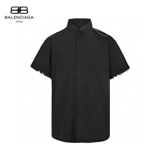 Chemise Balenciaga à logo imprimé au dos