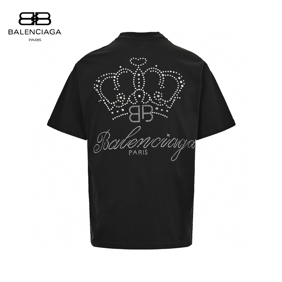 T-shirt noir uni Balenciaga