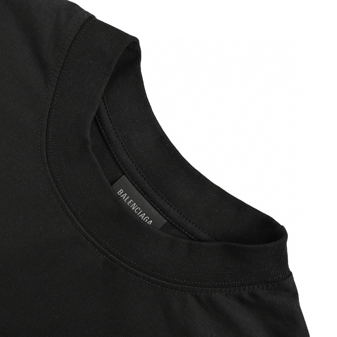 T-shirt noir uni Balenciaga