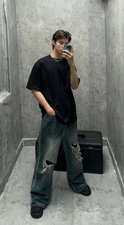 T-shirt noir uni Balenciaga