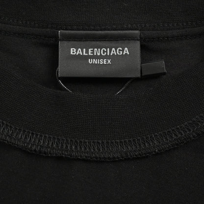 T-shirt noir Balenciaga à logo réfléchissant
