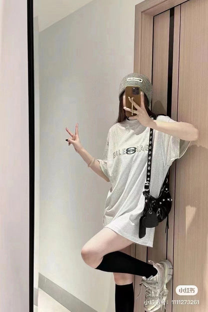 T-shirt Balenciaga à logo réfléchissant