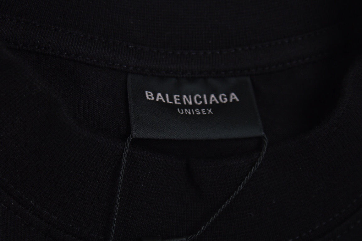 T-shirt Balenciaga avec logo flamme gothique