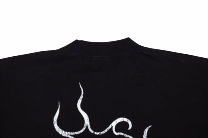 T-shirt Balenciaga avec logo flamme gothique
