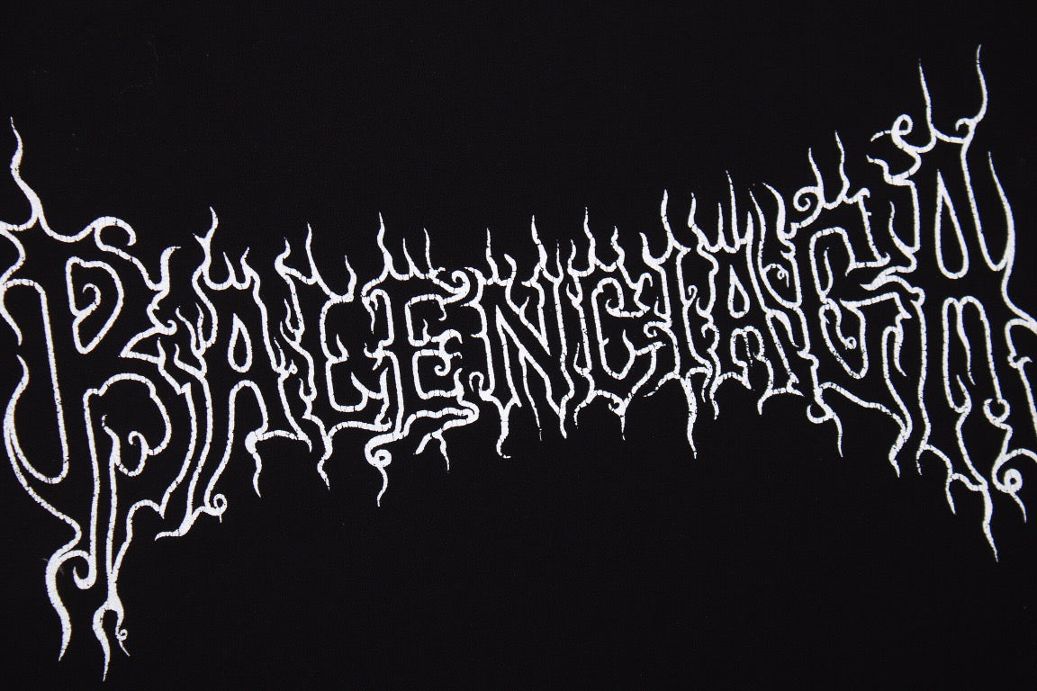 T-shirt Balenciaga avec logo flamme gothique