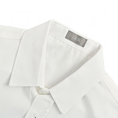 Chemise Dior à manches courtes boutonnée (blanche)