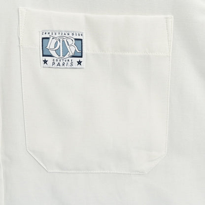 Chemise Dior à manches courtes boutonnée (blanche)