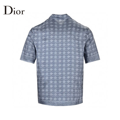 Chemise Dior à manches courtes à motif géométrique
