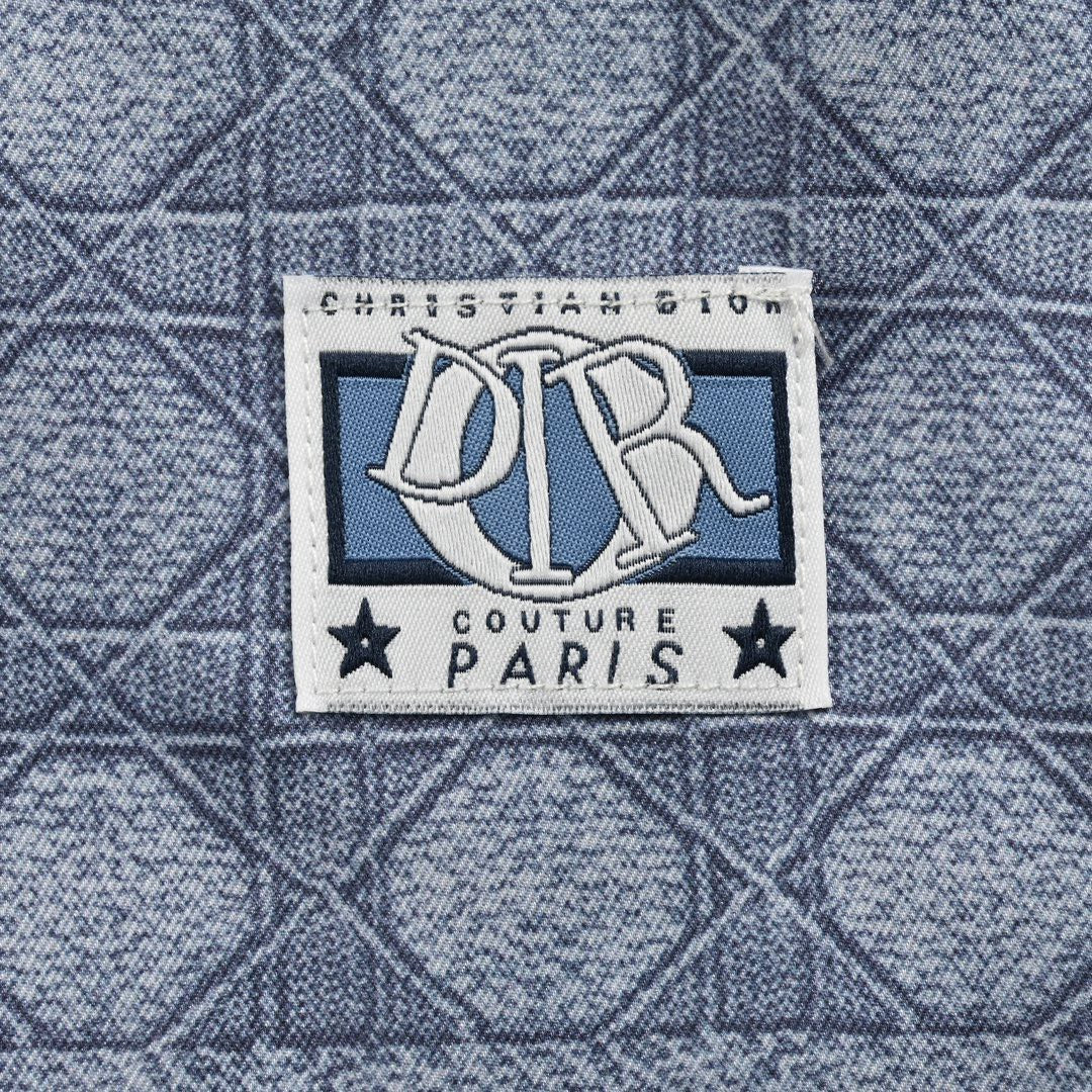 Chemise Dior à manches courtes à motif géométrique