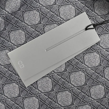 Chemise à manches courtes Dior à motif géométrique gris