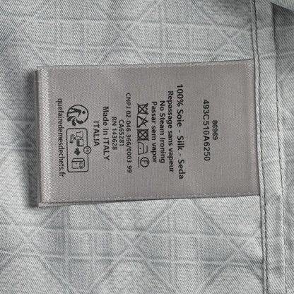 Chemise à manches courtes Dior à motif géométrique gris