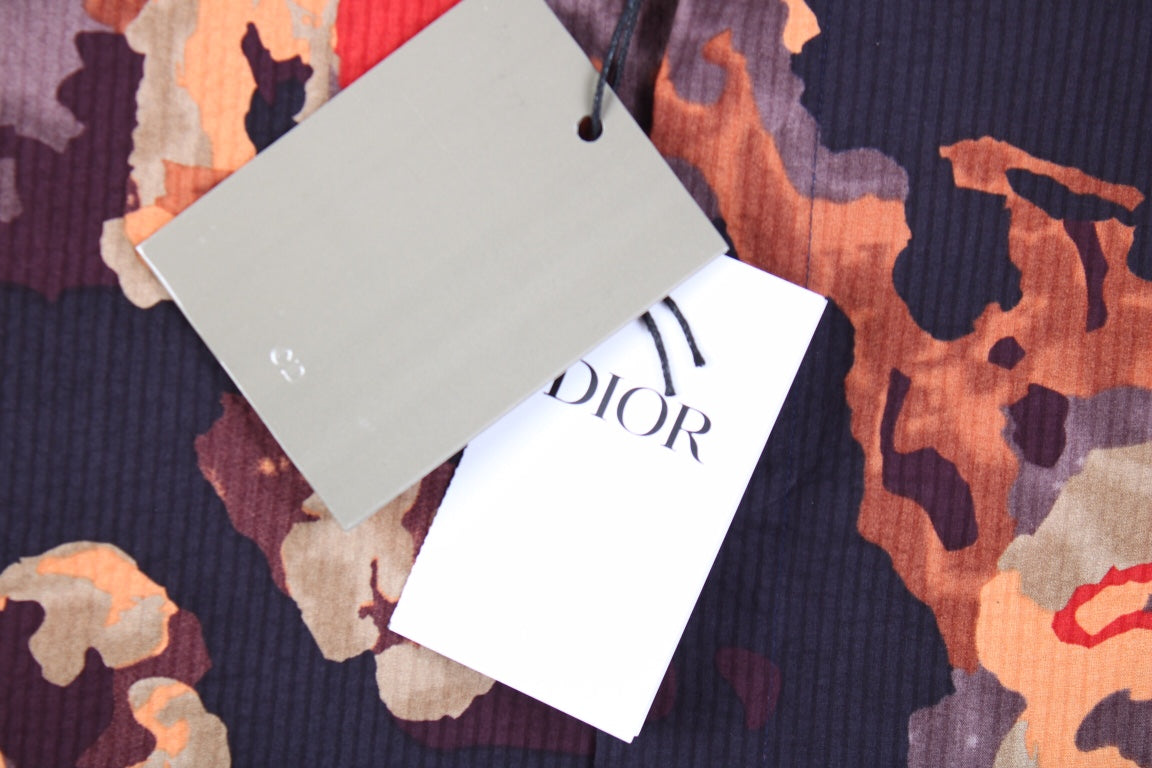 Chemise Dior à imprimé floral abstrait