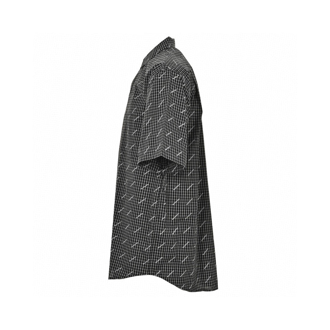 Chemise à carreaux Balenciaga à logo intégral