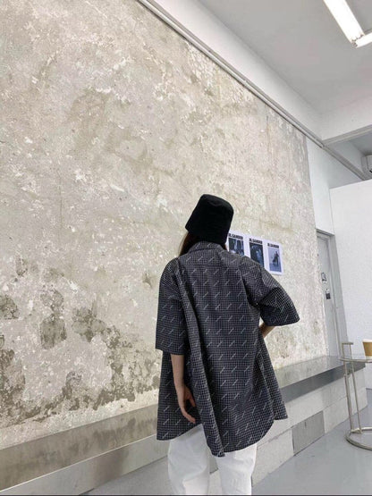 Chemise à carreaux Balenciaga à logo intégral