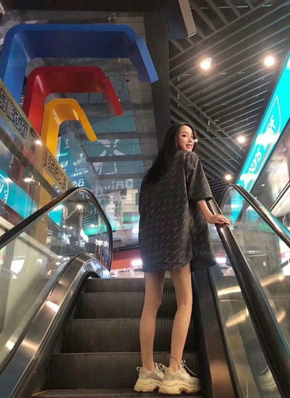 Chemise à carreaux Balenciaga à logo intégral