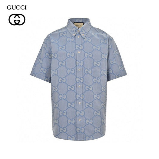 Chemise en jean Gucci à logo intégral