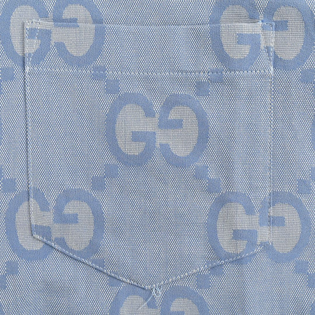Chemise en jean Gucci à logo intégral