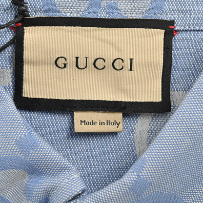 Chemise en jean Gucci à logo intégral