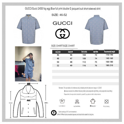 Chemise en jean Gucci à logo intégral