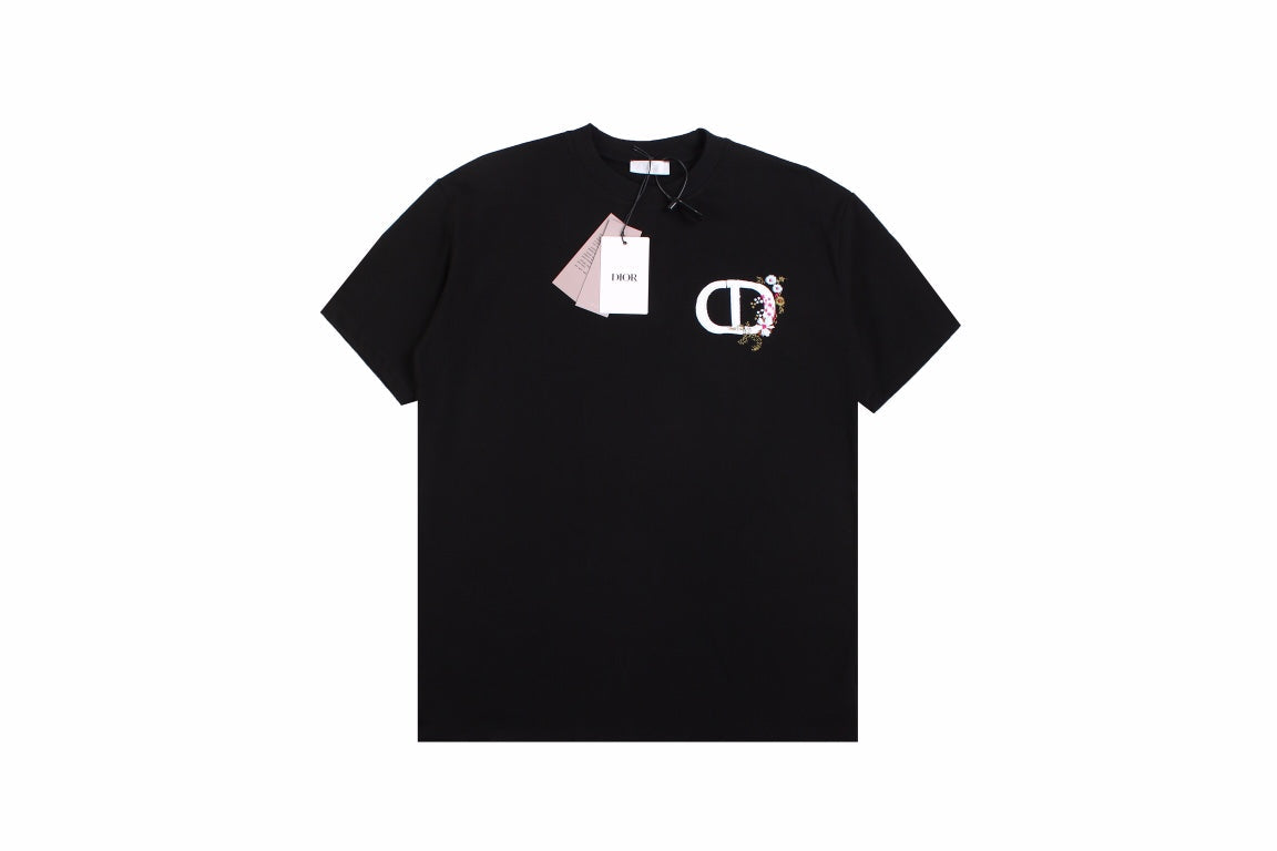 T-shirt Dior avec logo CD floral