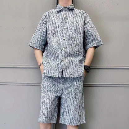 Chemise Dior Monogram (Bleu/Blanc)