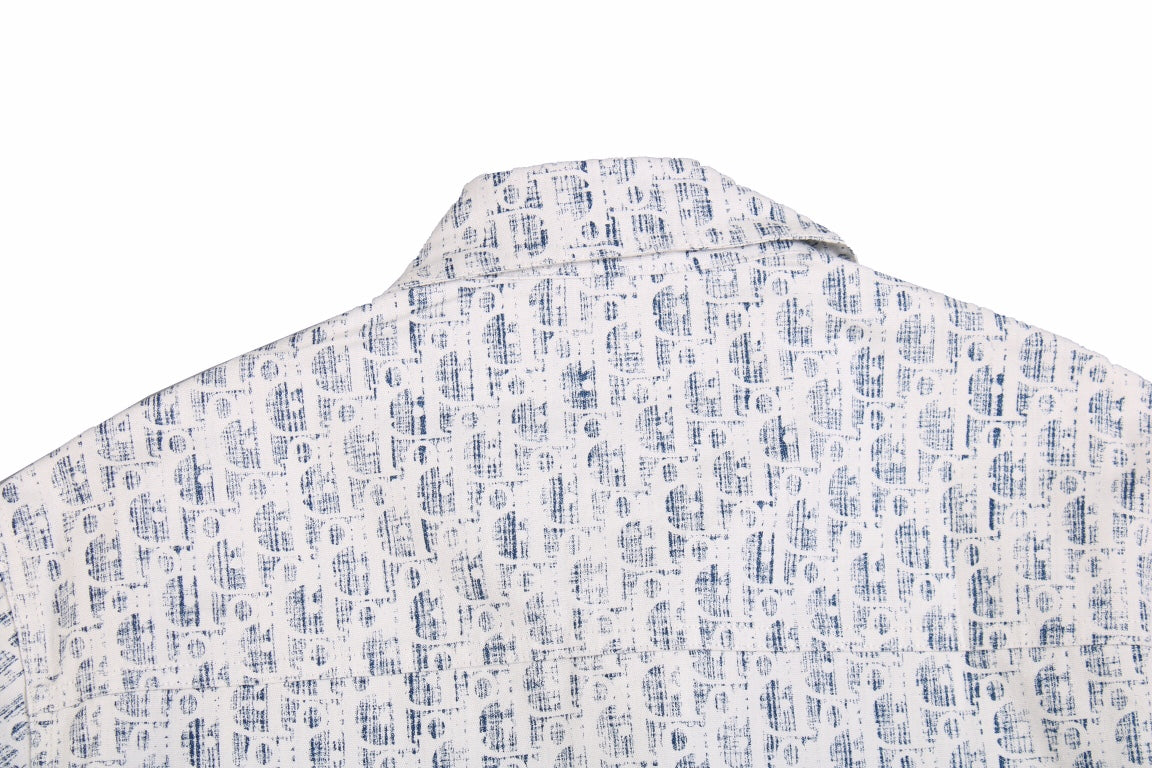 Chemise Dior Monogram (Bleu/Blanc)