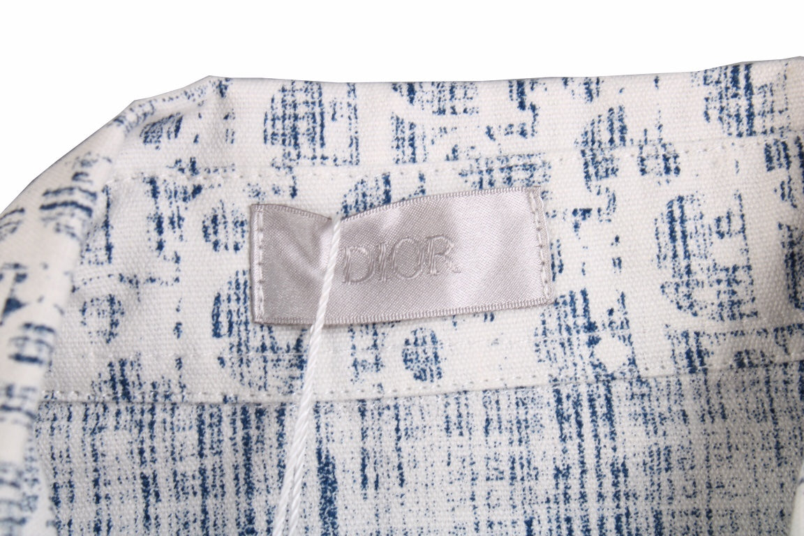 Chemise Dior Monogram (Bleu/Blanc)