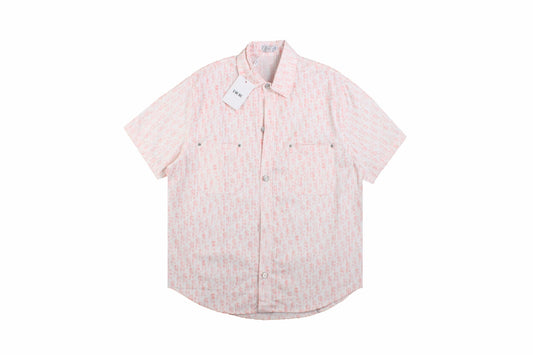 Chemise Dior Monogram (Rose/Blanc)