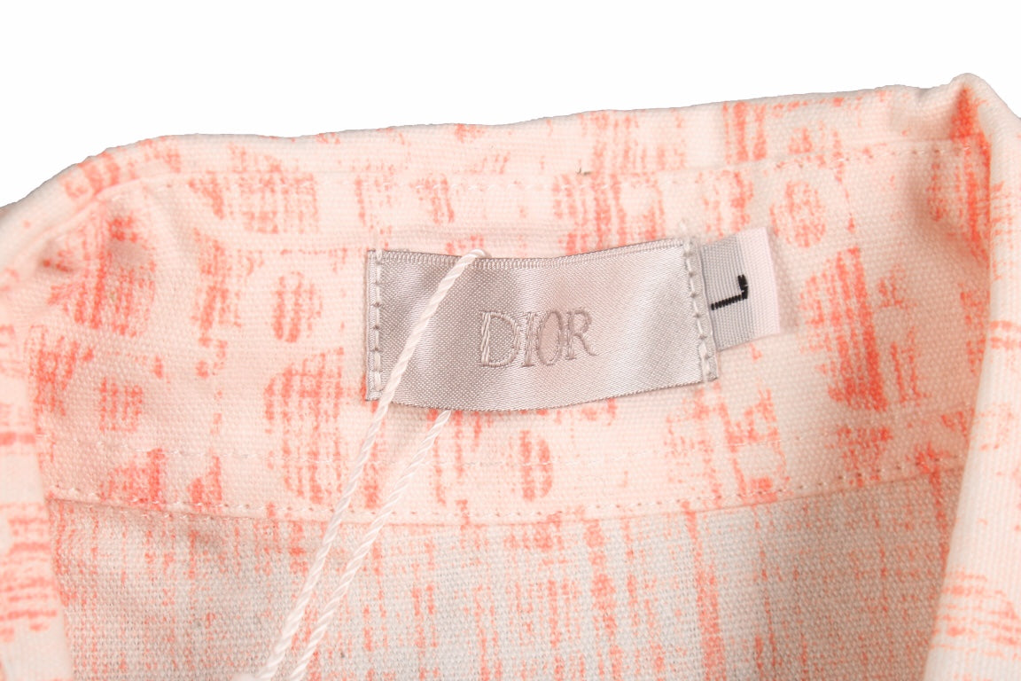 Chemise Dior Monogram (Rose/Blanc)