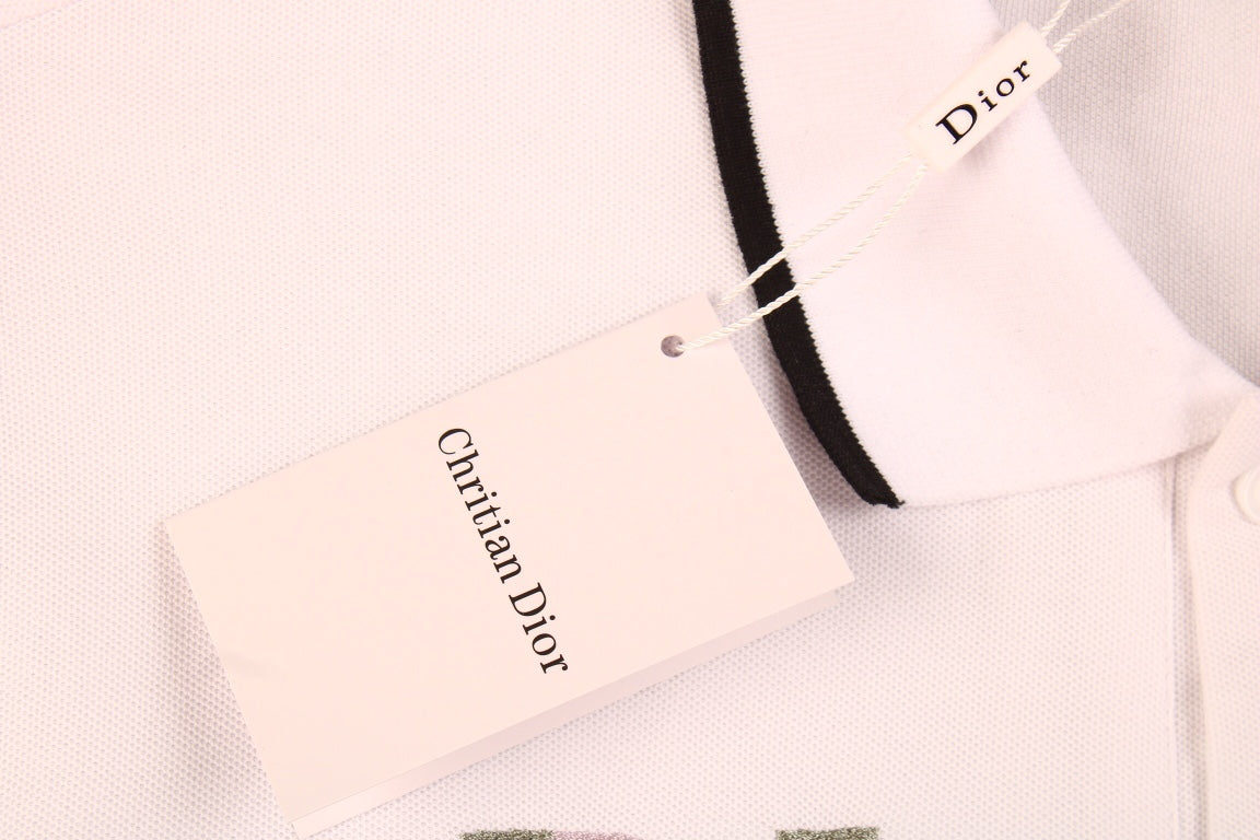 Polo Dior à motif floral