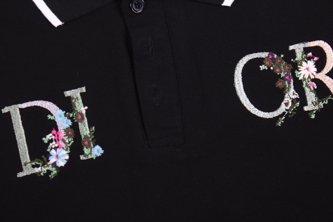 Polo Dior à motif floral