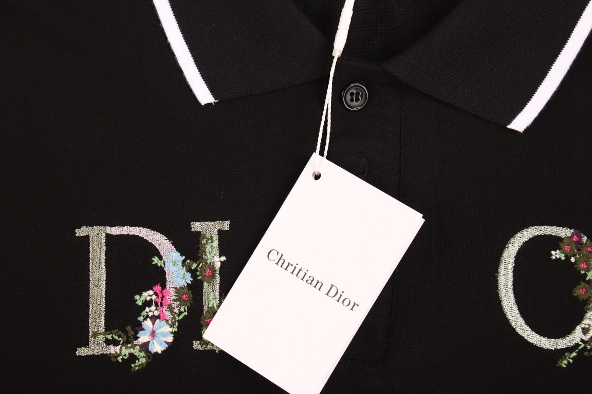 Polo Dior à motif floral