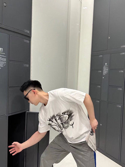 T-shirt Dior avec logo artistique