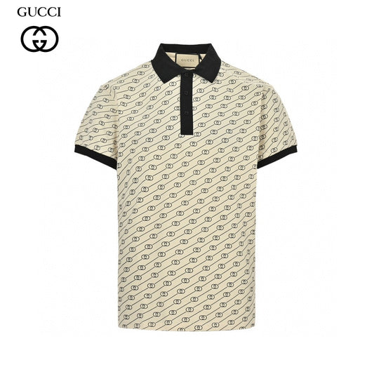 Polo Gucci beige à motif GG