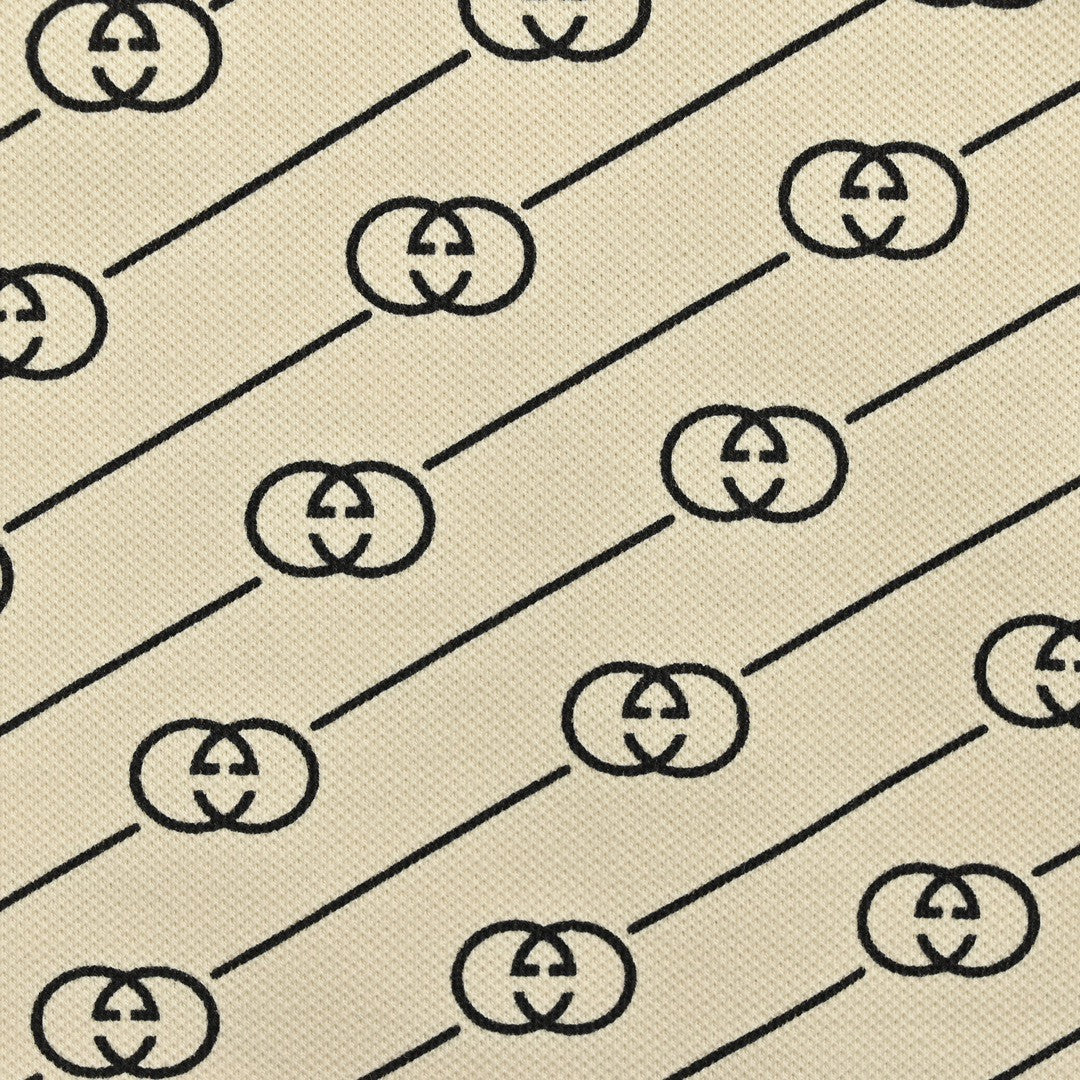 Polo Gucci beige à motif GG