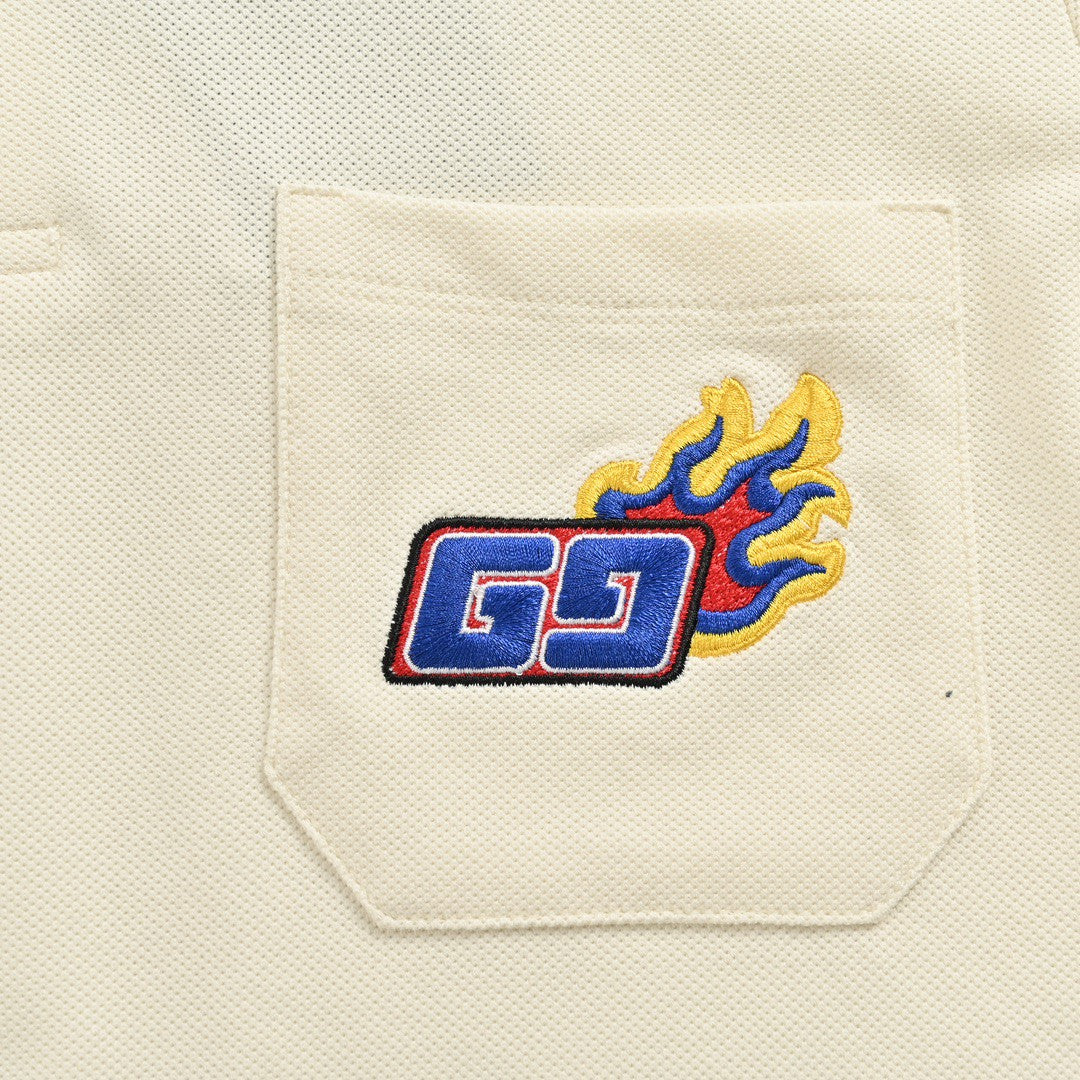Polo Gucci à logo flamme