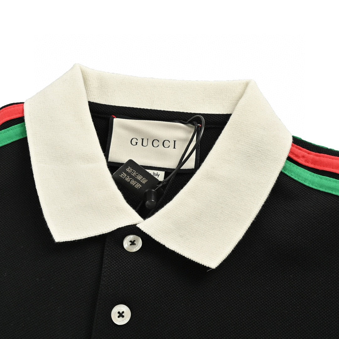Polo Gucci à manches rayées