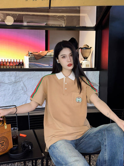 Polo Gucci à manches rayées