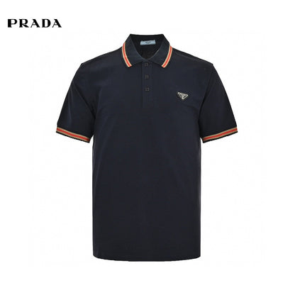 Polo à écusson logo Prada