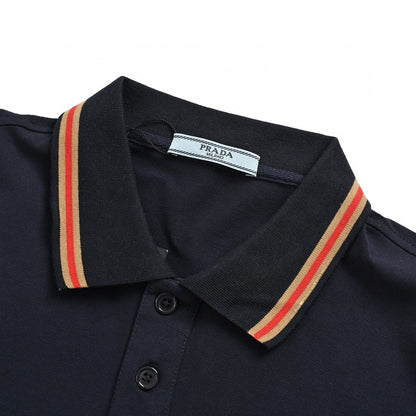 Polo à écusson logo Prada