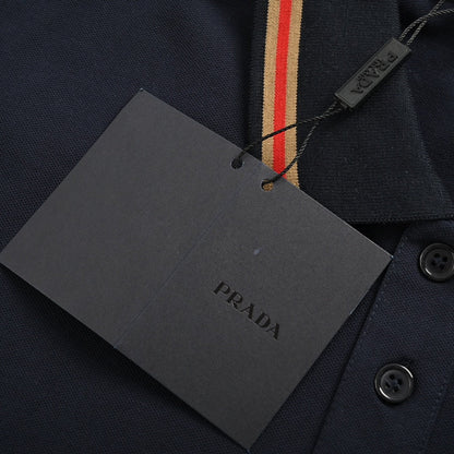 Polo à écusson logo Prada