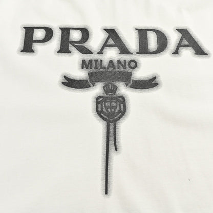 T-shirt Prada Milano blanc à emblème
