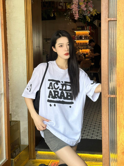 T-shirt Balenciaga Acid Arab blanc