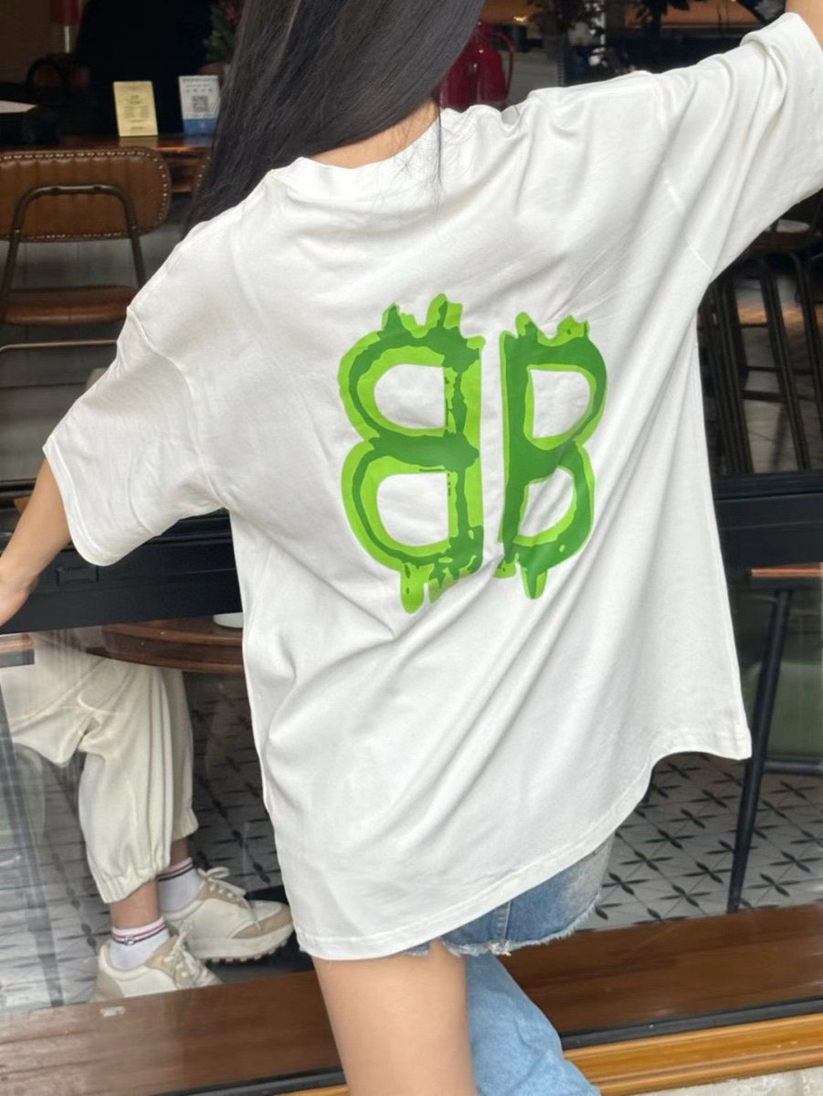 T-shirt Balenciaga à logo BB