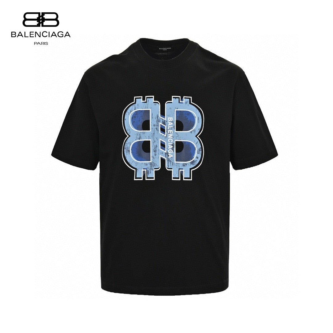 T-shirt Balenciaga à logo BB (noir)