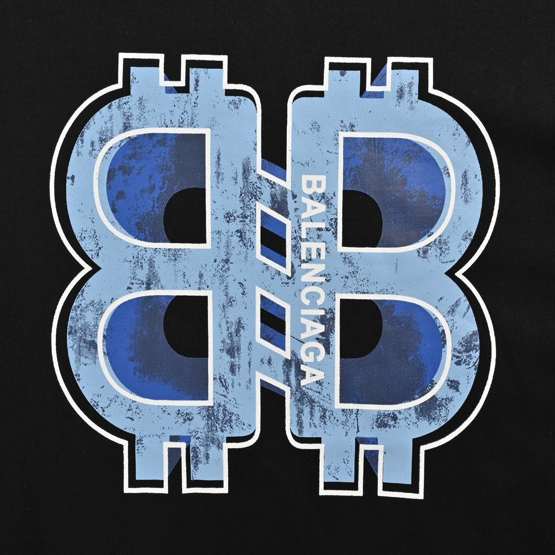 T-shirt Balenciaga à logo BB (noir)