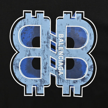 T-shirt Balenciaga à logo BB (noir)
