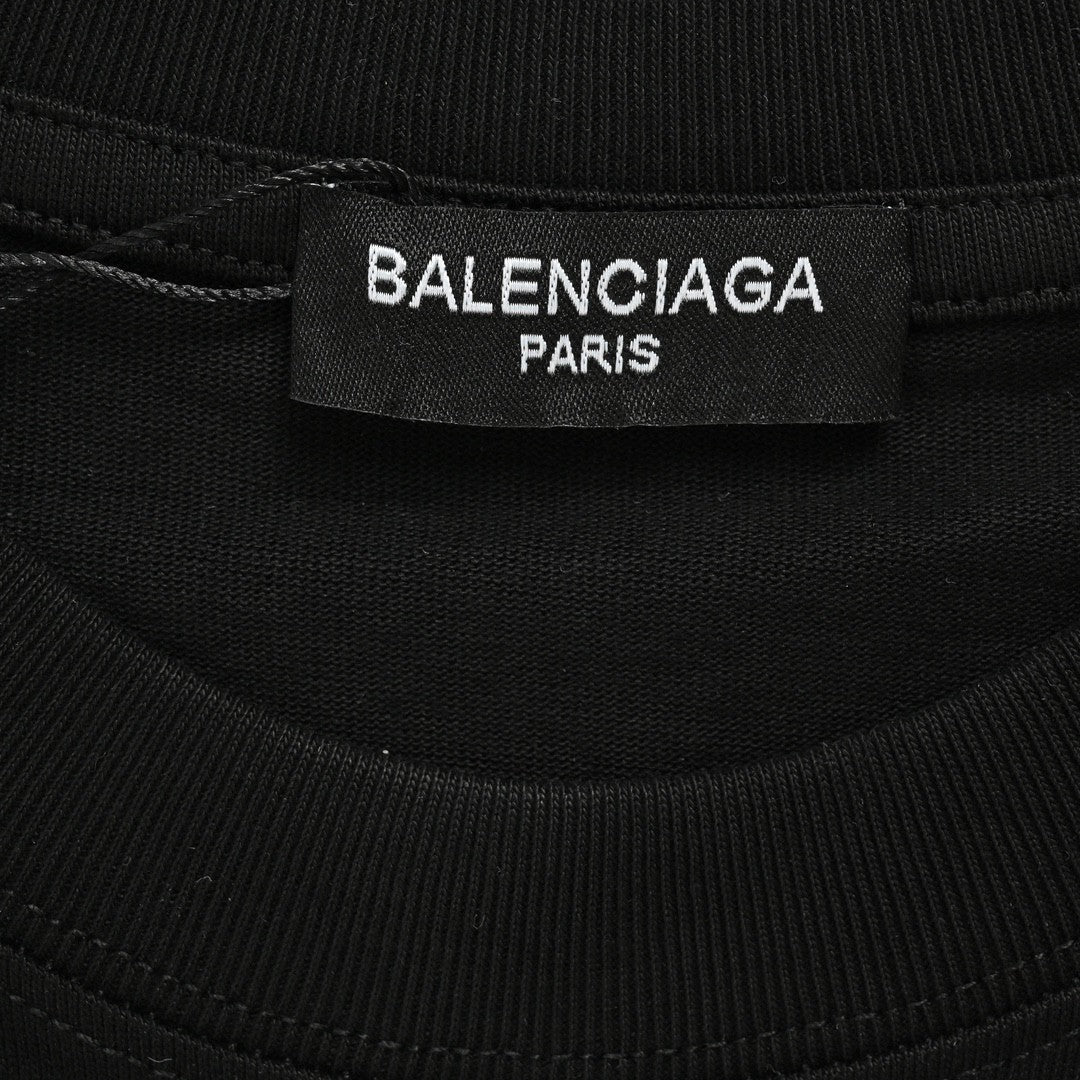 T-shirt Balenciaga à logo BB (noir)