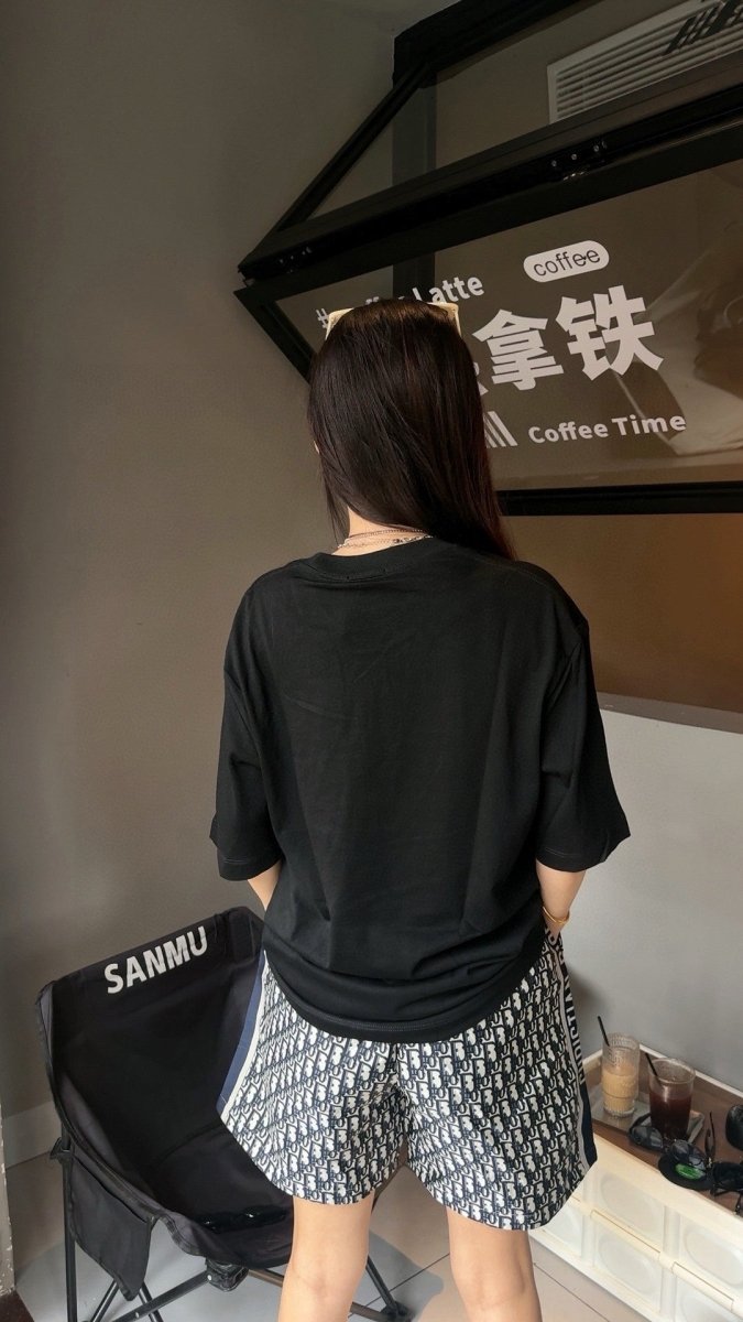 T-shirt Balenciaga à logo BB (noir)