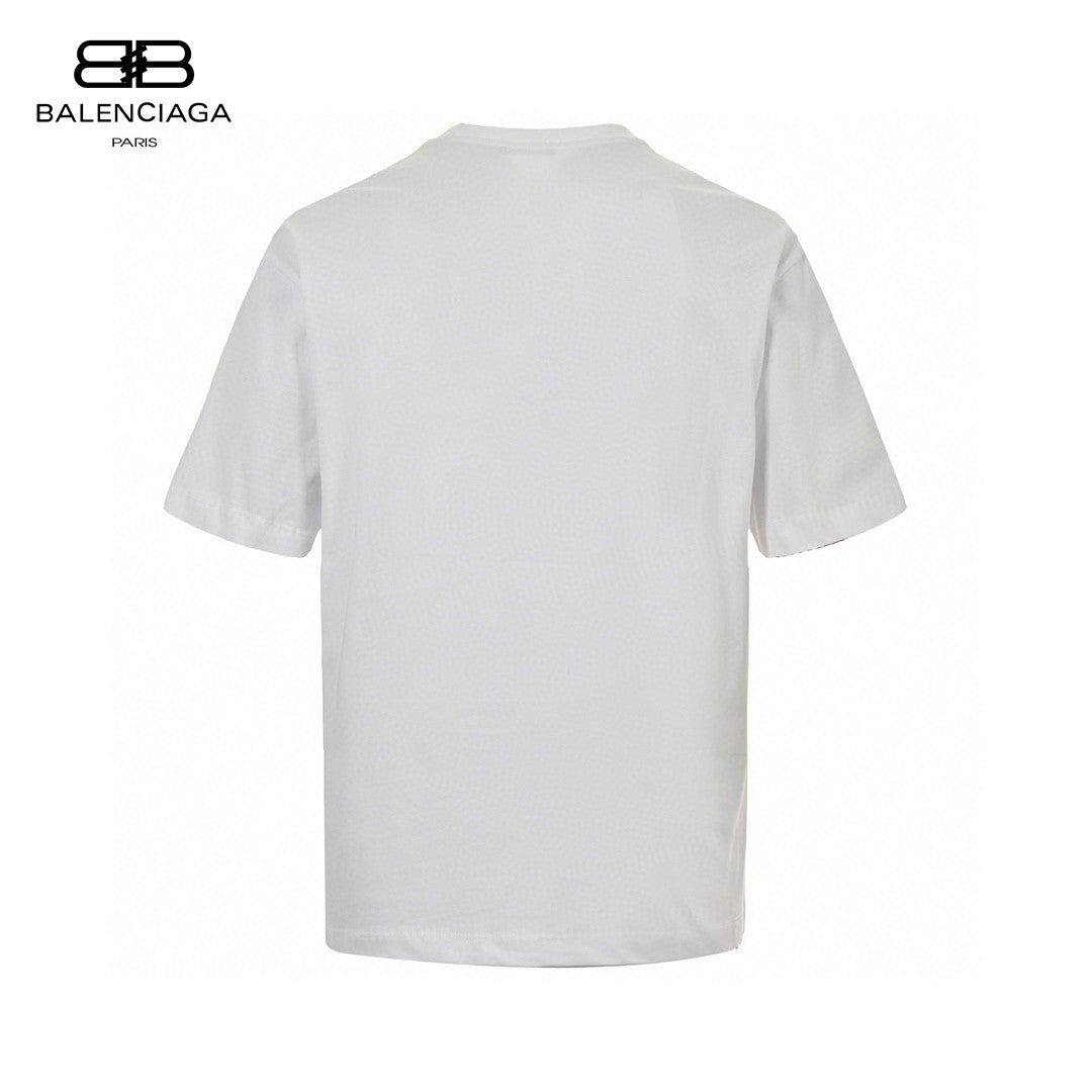 T-shirt Balenciaga à logo BB (blanc)